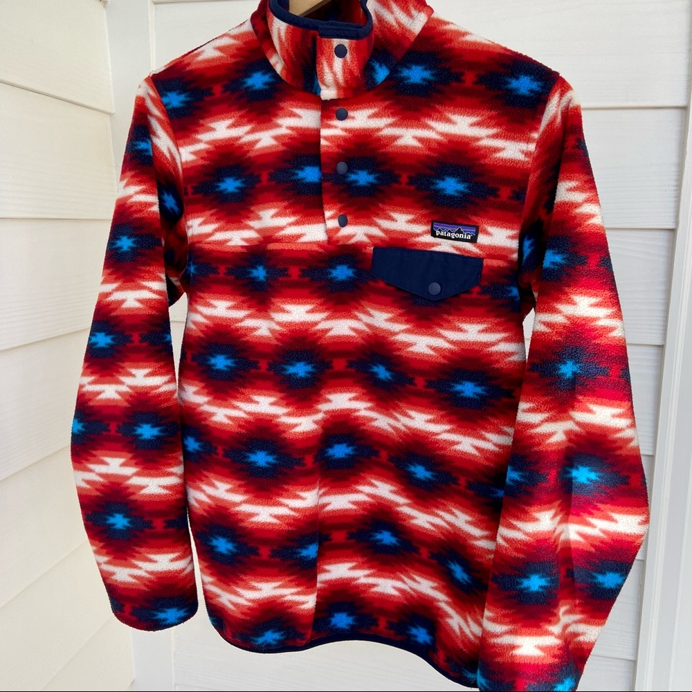 Patagonia Synchilla Wild Desert Snap-T Aztec Size MEDIUM